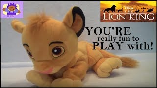 2003 Disney Lion King Paw n Play Pawing Simba Plush By Hasbro [upl. by Annaert369]