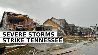 Deadly Tornadoes Strike Tennessee Resulting In Six Loss of Lives And Severe Damage [upl. by Honora]