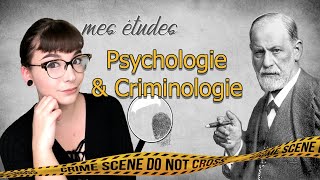 Mes études de PSYCHOLOGIE amp CRIMINOLOGIE [upl. by Ailana848]