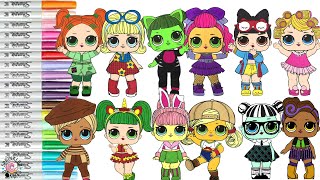 LOL Surprise Makeover Coloring Book Compilation Disney Princess Teen Titans DC Super Hero Shopkins [upl. by Cunningham]