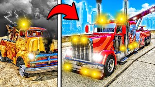 Repairing OLD BROKEN Tow Truck in GTA 5 [upl. by Alderman]