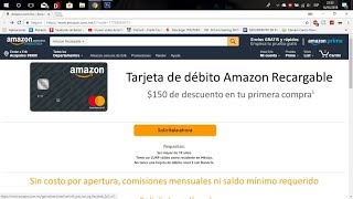 Como Tramitar Solicitar tu Tarjeta Debito Amazon Tarjeta Amazon [upl. by Yun]