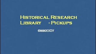 Books Added Historical Research Library [upl. by Ennaeiluj285]