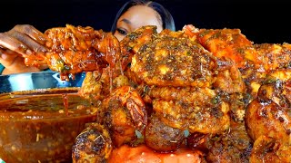 KING CRAB SEAFOOD BOIL MUKBANG  DESHELLED  SEAFOOD BOIL MUKBANG  Seafood  Mukbang [upl. by Clein911]