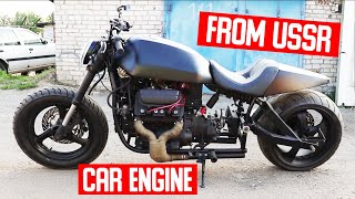 Full Build Soviet Motorcycle With Engine From Car [upl. by Benedicto]