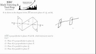 Geometry Regents June2012 3  Lines and Planes [upl. by Radu778]