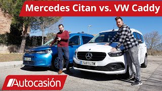 Mercedes CITAN vs VW CADDY 2022 Comparativa  Test  Review en español  Autocasión [upl. by Guise]