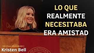 Kristen Bell quotLo que necesitaba era Amistadquot Discurso Motivacional [upl. by Friedland]