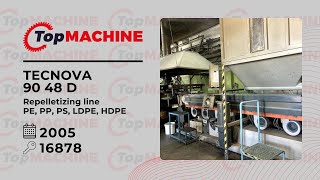 TECNOVA 90 48 D Repelletizing line used [upl. by Kono358]