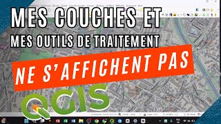 Comment régler le problème daffichage de couches ou outils QGIS [upl. by Acinorej]