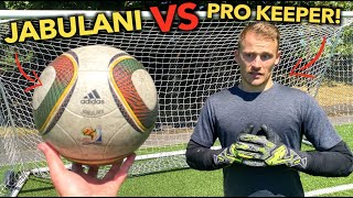 Pro Keeper Faces 100 Shots from a Jabulani and Let in  Goals [upl. by Htenek]