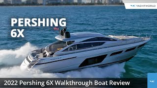 Pershing 6X Luxury Motor Yacht Review [upl. by Lesh]