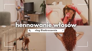 vlog hennowanie włosów poranna pielęgnacja amp pole dance [upl. by Havard]