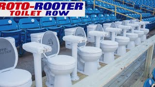 Minor league baseball team introduces Toilet Row seats [upl. by Abbotsen]