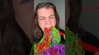 Spicy Rainbow Ramen ASMR 🥵 [upl. by Kinch189]