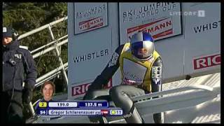 Gregor Schlierenzauer  VancouverWhistler 2009  149m [upl. by Philo]