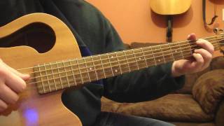 Allentown by Billy Joel on a Baritone Guiltar [upl. by Ocirrej]