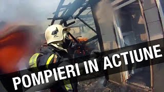 Intervenția pompierilor la un incendiu din Stroiești [upl. by Lyle]