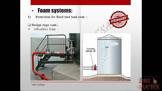 Fire Foam System Design  Lecture 08 [upl. by Akkeber]