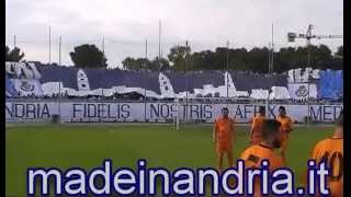 Fidelis Andria  Atletico Mola coreografia e tifo Curva Nord Andria [upl. by Gorga]