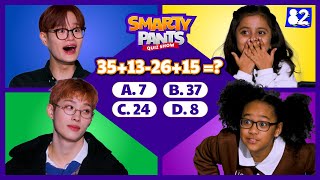 CC Kpop idols go head to head against kids⚡ SMARTYPANTS  AB6IX amp P1Harmony [upl. by Atsed]