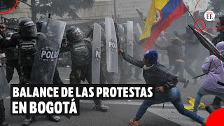 Protestas en Bogotá este fue el balance de la jornada  El Espectador [upl. by Analaj317]