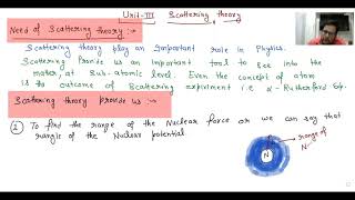 Lecture 01 Scattering Theory Introduction differential Scattering theory in COM frame and Lab frame [upl. by Christiansen]