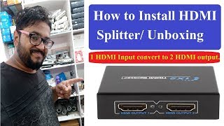 Unboxing HDMI Splitter 1 IN 2 OUT PORT in Hindi [upl. by Gibrian]