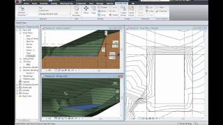 Revit 2010  Talude com inclinação [upl. by Asssilem]