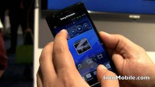 Sony Ericsson XPERIA Arc Android 23 Gingerbread smartphone handson demo from CES 2011 [upl. by Naraj]