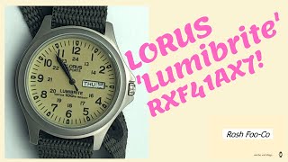 Lorus RXF41AX7 lumibrite review [upl. by Bruce171]