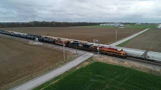 CSX K423 meets Q502 on the King Double Track [upl. by Erminie]