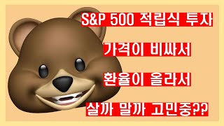 SampP500 적립식투자 가격이 올라서 환율이 올라서 살까말까 고민이라면 꼭 보세요 [upl. by Yremogtnom25]