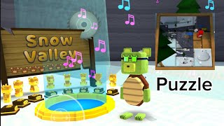 How to solve the NEW puzzle in Snow Valley  Super Bear Adventure [upl. by Dett]