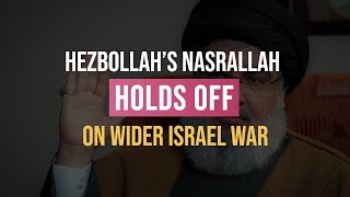 Hezbollah Chief Speech LIVE  Hezbollahs Nasrallah First Speech Since IsraelHamas War In Gaza [upl. by Nereil]