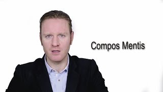 Compos Mentis  Meaning  Pronunciation  Word World  Audio Video Dictionary [upl. by Buller836]