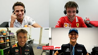 Norris Russell Leclerc amp Albon compete in hilarious F1 quiz  The Twitch Quartet Quiz [upl. by Nerot438]