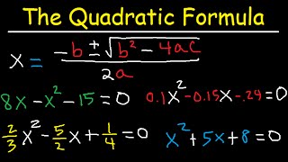 How To Use The Quadratic Formula To Solve Equations [upl. by Fulmis]