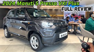 2024 Maruti Suzuki S Presso VXI Plus Full Detailed Review 😍 Price amp Features 🔥 Best In Minu SUV [upl. by Hardin]