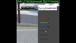 My DOT Crosshair Settings Counter Blox Remastered Roblox counterblox crosshair Shorts [upl. by Blight]