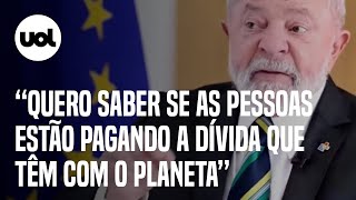 Lula critica europeus em acordos ambientais Muita coisa da boca para fora [upl. by Gresham]