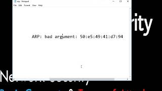 How to fix ARP bad argument problem حل مشكلة اضافة قيمة الى بروتوكول حل العناوين [upl. by Nywg]