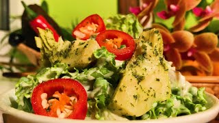 Artichoke Avocado Pea Frisée Salad with Garlic Cashew Dressing  Take 3 [upl. by Lorita]