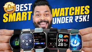 Top 5 Best Smartwatches Under ₹5000 In 2024⚡Bluetooth Calling AMOLED amp More [upl. by Herzig]