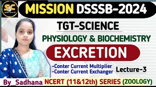 Excretion  Human Physiology  DSSSB TGT Natural Science  Based onNCERT dsssbtgtdsssbtgtexam [upl. by Juline]