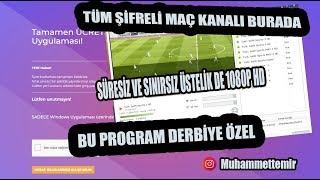 Tüm Şifreli Maçları Ve Kanalları Ücretsiz İzleme Programı [upl. by Odarbil]