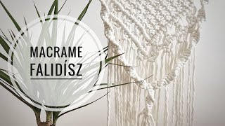 Gyönyörű Makramé falidísz készítés lépésről lépésre Amazing Macrame Wallhanging Tutorial Video [upl. by Enaols449]