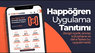 hAppÖğren nedir app uygulama soru sınav kpss android ios tyt ayt dgs ales [upl. by Rainer]