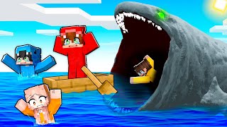 Sobreviviendo al Monstruo Marino GIGANTE en Minecraft [upl. by Evoy323]