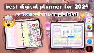 You NEED this Digital Planner for 2024 🤯💗  iPad amp Android new features ✨ [upl. by Broeder]